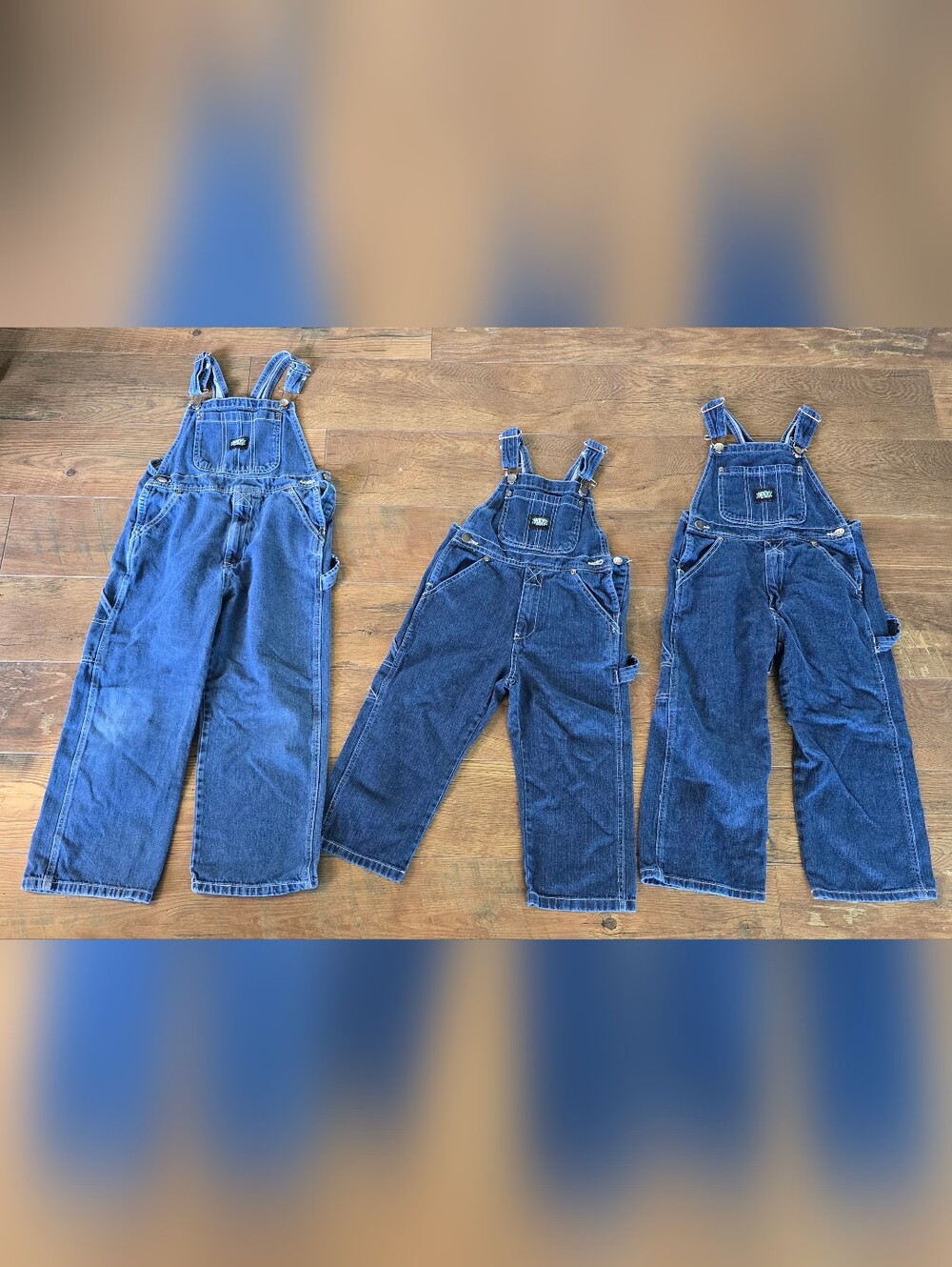 Boys Key Bib Overalls, 3 Pairs